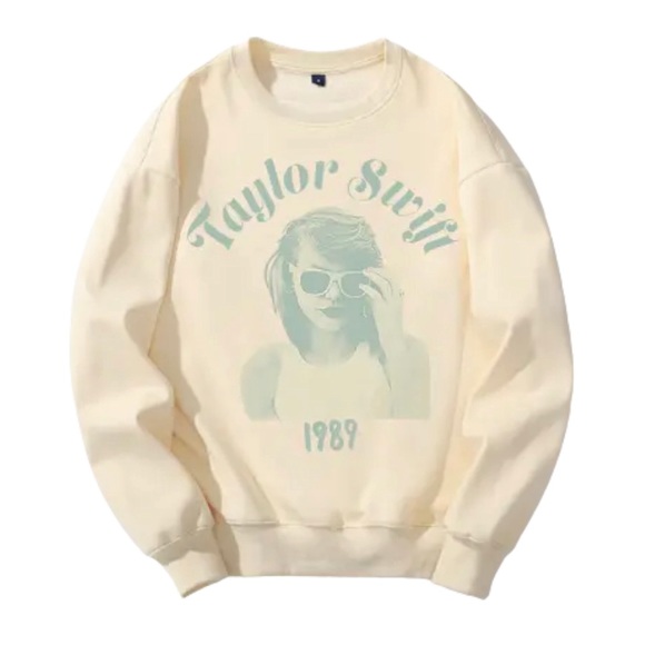 Taylor Swift 1989 Sweatshirt Yellow Medium New - Picture 2 of 6